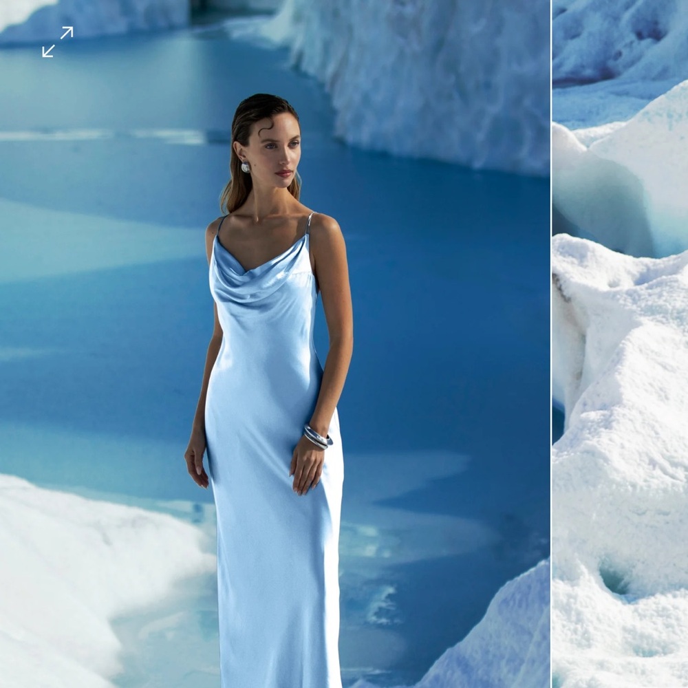 Meshki Light Blue Maxi Dress